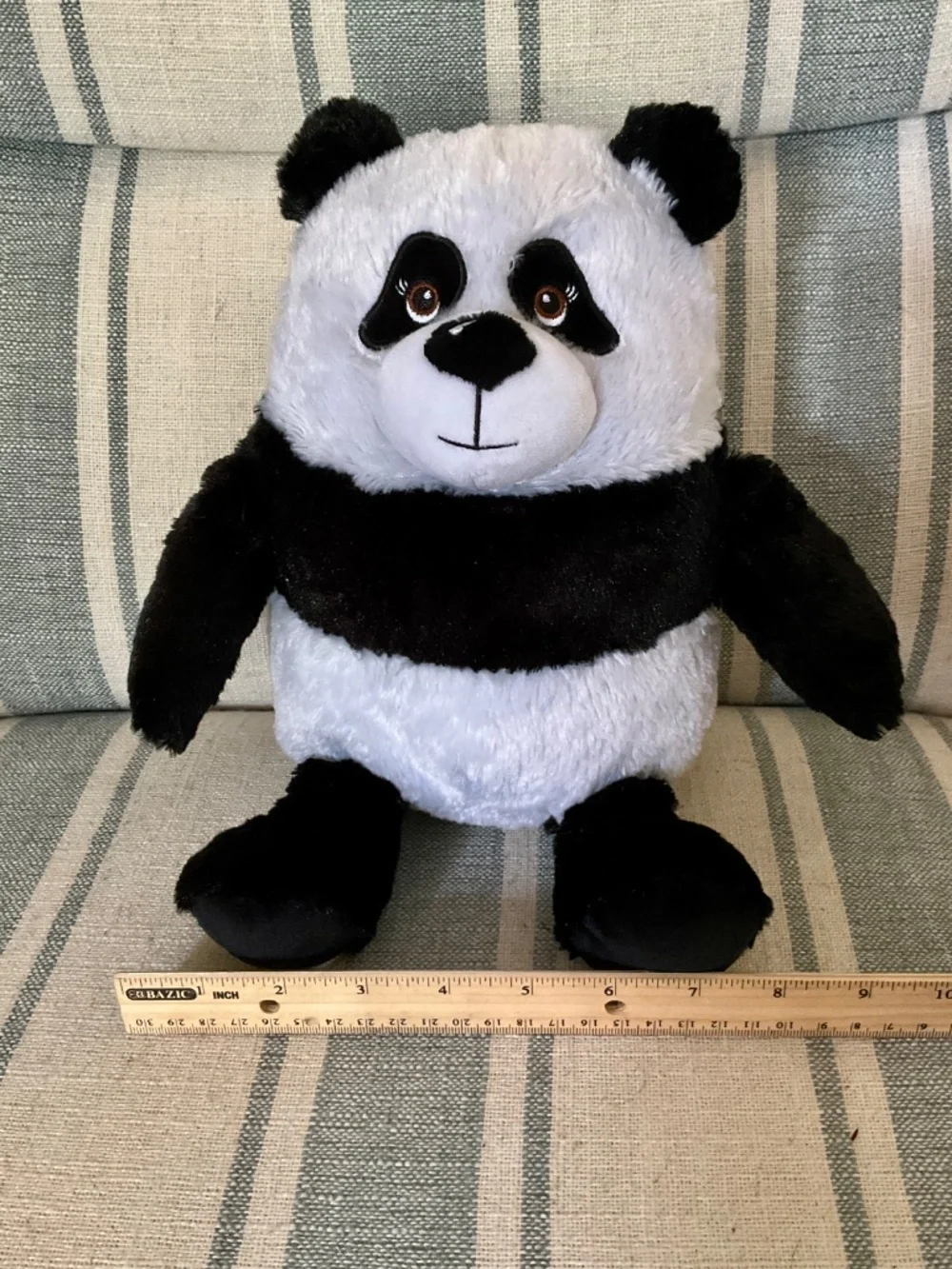 Sweet plush Paisley Panda Bear Cute and Cuddly sitting at 10 inches
